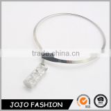 Hot sale crystal pendant 925 sterling silver jewelry wholesale bracelet