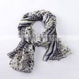 Digital Printed Polyester Chiffon Fabric Blouse Scarf