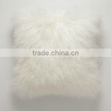 Hot sale Mongolian Lamb Fur Pillow Fur Cushion Cover
