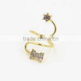 Favorite Retro Texture Black Gem Ring Jellyfish Shape Personality Ring for Lady thumbnail-4