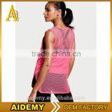 Wholesale Fitness Activewear Women's Mesh Tank Top Sexy t Shirt thumbnail-2