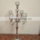 Unique Shaped Candelabra Centerpiece for Weddings Metal Table Centerpiece on Sale thumbnail-1