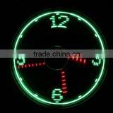 USB LED Clock Fan / Fan Clock With LED Light / Led Message Usb Fan thumbnail-4