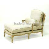 High Quality Wooden Round Stool Long Back Sofa White Chairs thumbnail-2