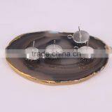 Fashion Evil Eye Shell Earring, Pave Crystal Stud Earrings, Charm Shell Gem Earrings thumbnail-2