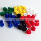 Colorful Plush Pom Poms Dia 3.5cm- DIY Crafts Accessory for Kids thumbnail-3
