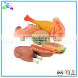 Vinyl Meat "Squeaker" Food-Shaped Chew / Fetch Dog Toys thumbnail-1