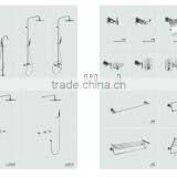 Brass Shower Mixer With Bathtub Faucet 14/L1095-004 thumbnail-3