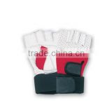Custom Half Finger Leather Weight Lifting Fitness Gloves