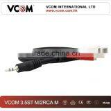 2015 Hot Sale RCA AV Cable to 3.5MM