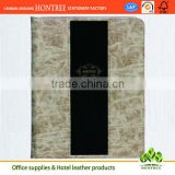 2014 new arrival perfect design leather menu cover for hotel