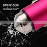 Promotional Gifts Customized Logo Alloy Fast Charge Cheap Dual Usb Car Charger With LED Indicated Light thumbnail-3