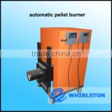 pellet burner with automatic ash cleaning