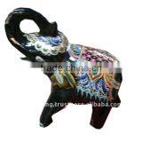 Wooden Elephant Painted thumbnail-1