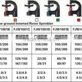 G-type Ground Inserted Rotating Sprinkler Garden Lawn Sprinkler thumbnail-1