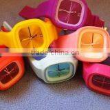 Anti-static Flexible Adornment Looped Rainbow Color Silicone Watch thumbnail-1
