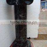 NATURAL BLACK ZEBRA MARBLE PEDESTALS thumbnail-3