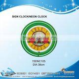 DOUBLE RING NEON CLOCK 15DNC105 thumbnail-1