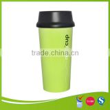 high quality plastic double wall coffee cup