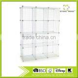 Mini Grid Clothes Organizer, 3-Foot by 4-Foot, White thumbnail-1