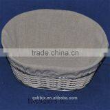 Woven Metal Wire Basket With Liner thumbnail-2