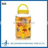 1 Gallon Decorating Beautiful Glass Sun Tea Jar With Plastic Tap Carring Loops thumbnail-2