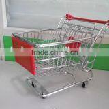 Red Rose Metal Mini Shopping Cart thumbnail-1