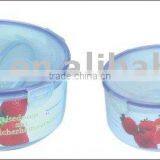 airtight plastic vacuum container round storage box set