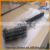 Triple Grill Brush ,BBQ Cleaning Tool Stainless Steel Plastic Handle Brush thumbnail-5