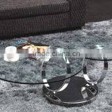 C8041 Movable Swivel Glass Coffee Table Models for Home Using thumbnail-4