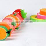 Candy Color Fruit Bath Sponge/apple Strawberry Shaped Cleaning Sponge / Sponge Scourer Could be Printed Logo thumbnail-2