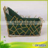 European Modern Rural Style Handmade Decorative Standing Metal Wire Vases thumbnail-6