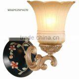BISINI Royal Decorative Hand Paint Iron Hall Wall Lamp thumbnail-2