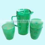 2000ML Fashion OEM Service Plastic Water Jug Set With Lid