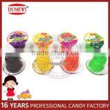 15g Assorted Fruit Flavor Striped Jelly Cup Mini Cup Jelly thumbnail-2