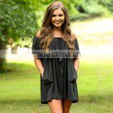 2017 Trendy Off Shoulder Ladies Long Frill Dresses thumbnail-1