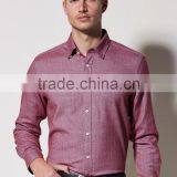 New Design Made to Measure Herringbone Cotton Slim Men Shirt BSB009 thumbnail-1