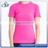 Summer Short Sleeve T-shirt Women's Plain o Neck T-shirts thumbnail-2