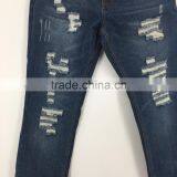 Men New Fashion Stock Ripped Straight Fancy Jeans thumbnail-2
