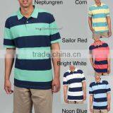 OEM Service Mens Polo T Shirt With Striped Design thumbnail-1