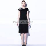 Laser Cut Dress Women Layered Top Keyhole Back With Hook And Eye And Dry Clean Formal Dress In Wholesale Price thumbnail-2