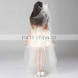 Short Party Dress Patterns Short Girls Dress White Yellow Front Long Back Dress thumbnail-5