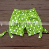 Hot Sale Baby Clothes Boutique Kids Girls Solid Clolor Icing Shorts Children Polka Dot Design Blank Board Pant thumbnail-5