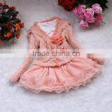 2014 Kids Girls Lace Skirt Dress+Coat Jacket 2Pcs Set Party Tulle Tutu Dress SV010612 # thumbnail-2