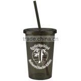 USA Made 20 oz Single Wall Tumbler With Straw And Screw-On Lid - BPA/BPS-free and Comes With Your Logo thumbnail-6