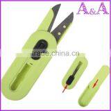 Taiwan Made High Carbon Steel Sewing Scissors Blue Sharp Spring Thrum Yarn Scissors for Cross Stitch thumbnail-3