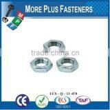 Made in Taiwan Hexagon Jam Nut Metric DIN 936 Class 4 Class 6 Coarse Thread Fine Thread Bare Steel Zinc Plated thumbnail-4