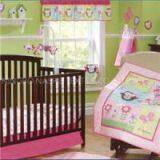 Embroidery Applique Classic Owl Design Girl Baby Cot Bedding Set With Blanket thumbnail-1