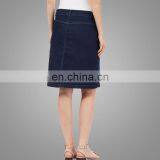 Cheap Button Fastening Knee Length Denim Skirt for Girls thumbnail-2