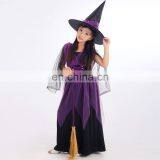 Party Time Hot Sale Kids Orange Witch Cosplay Halloween Witch Costumes for Girls thumbnail-2